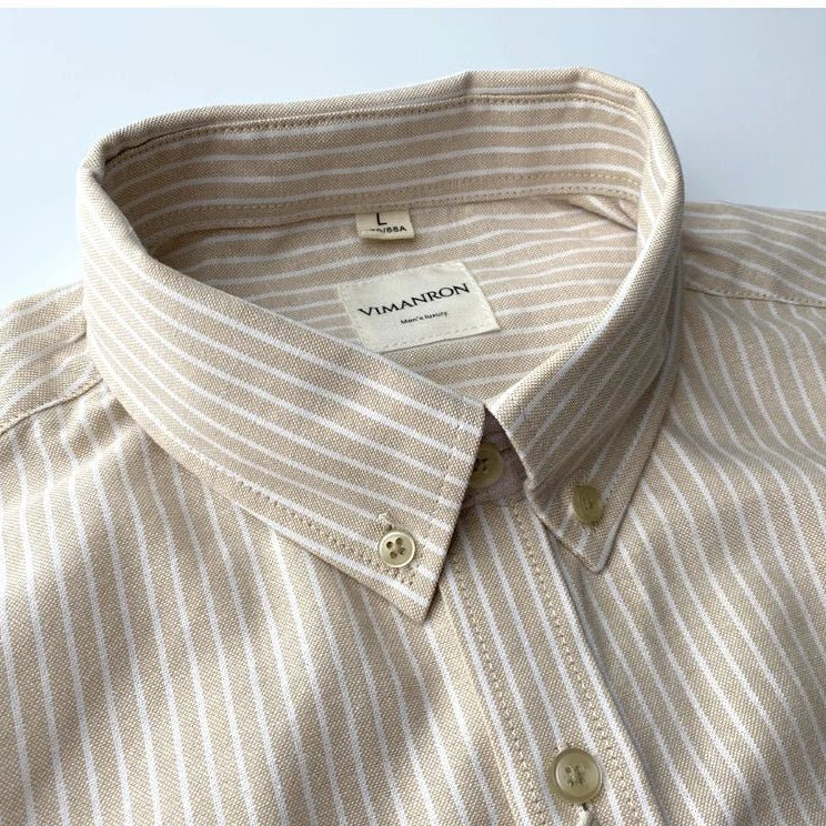 Oxford striped office shirt - Antonios