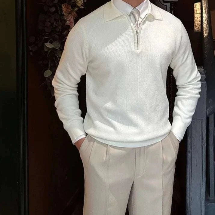 Oxford zipper sweater - Antonios