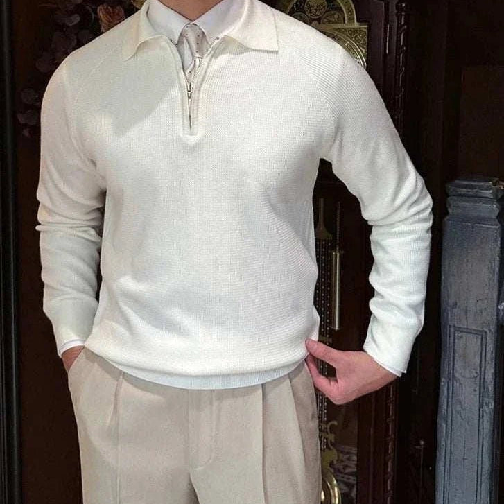 Oxford zipper sweater - Antonios