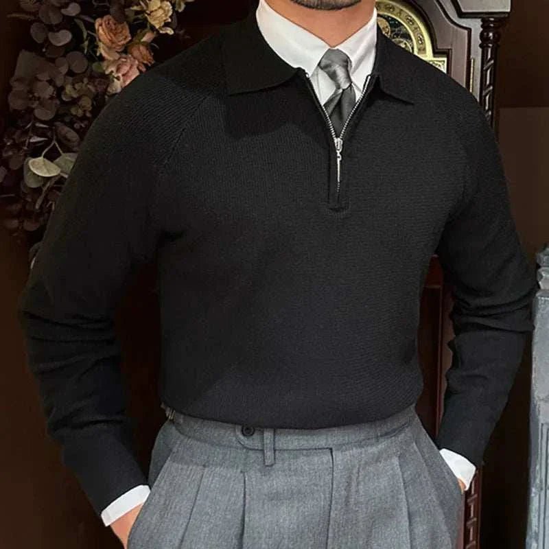 Oxford zipper sweater - Antonios