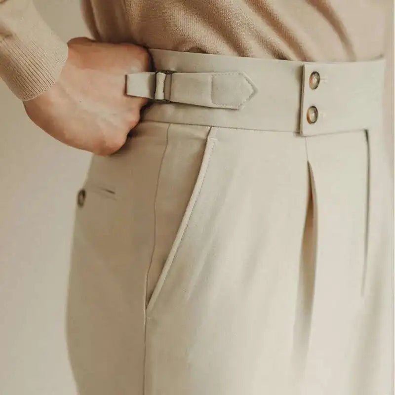 Paris - buckle slim dress trousers - Antonios