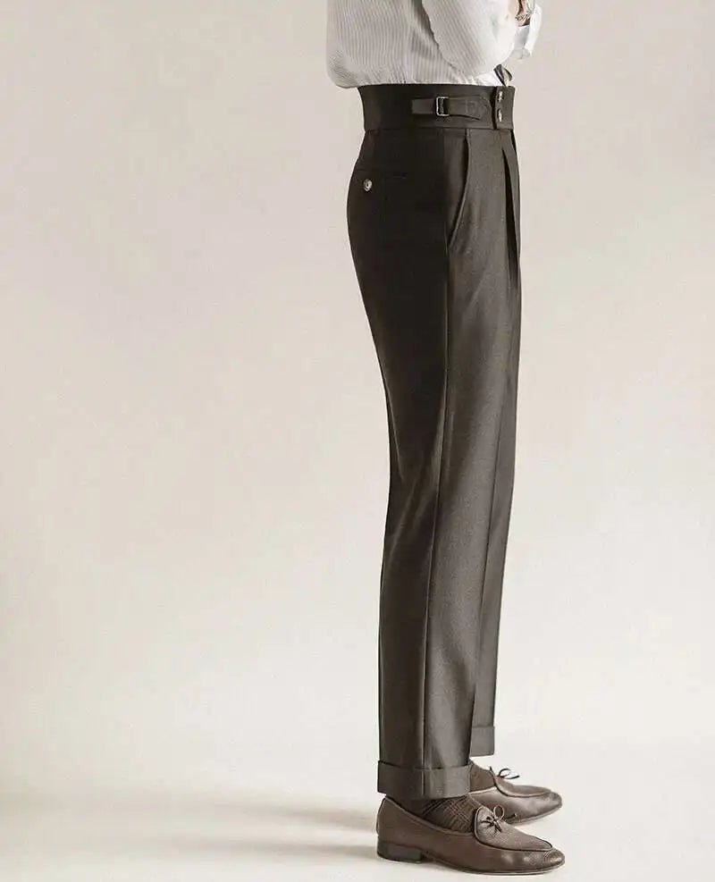 Paris - buckle slim dress trousers - Antonios