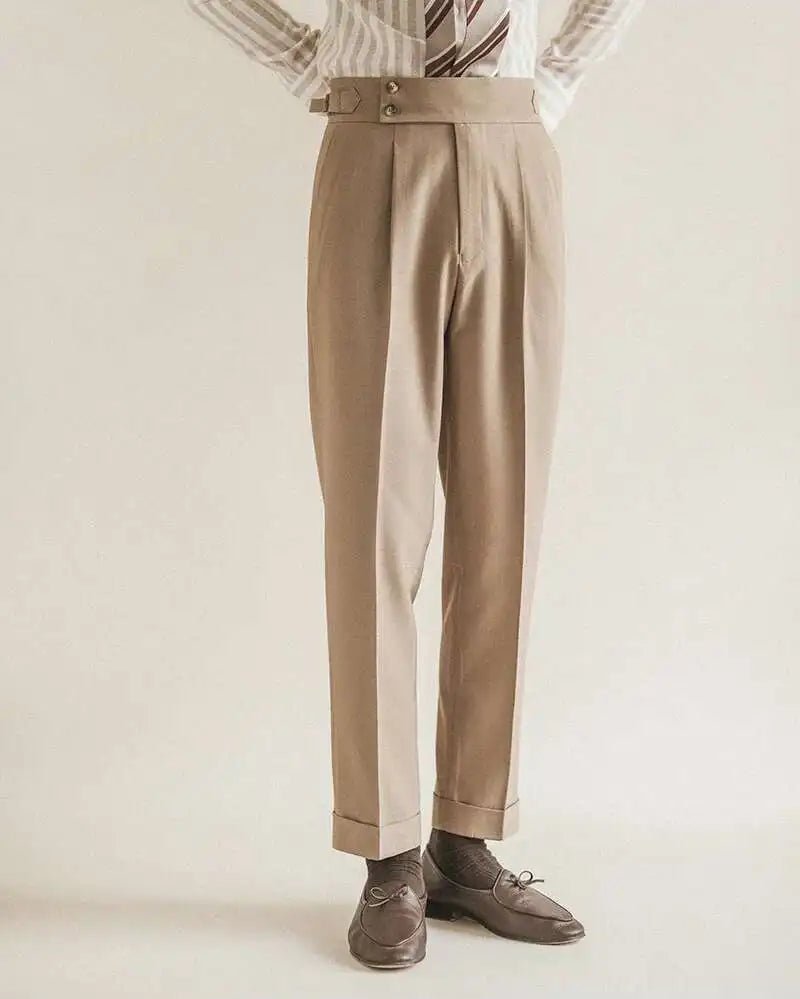 Paris - buckle slim dress trousers - Antonios