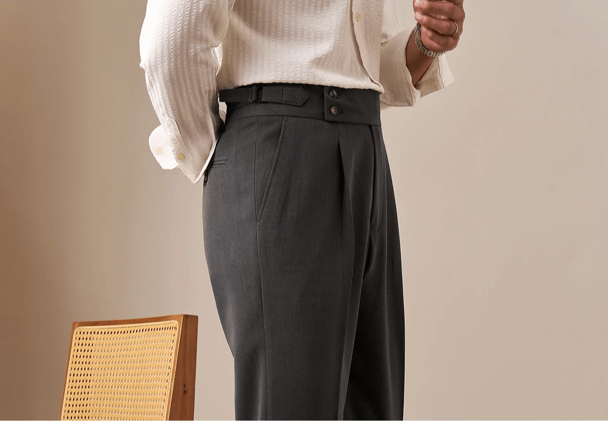 Paris high waist straight fit pants - Antonios