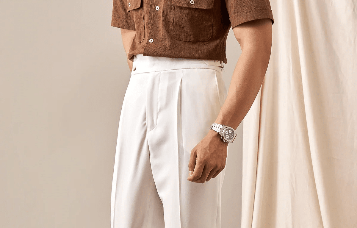 Paris high waist straight fit pants - Antonios