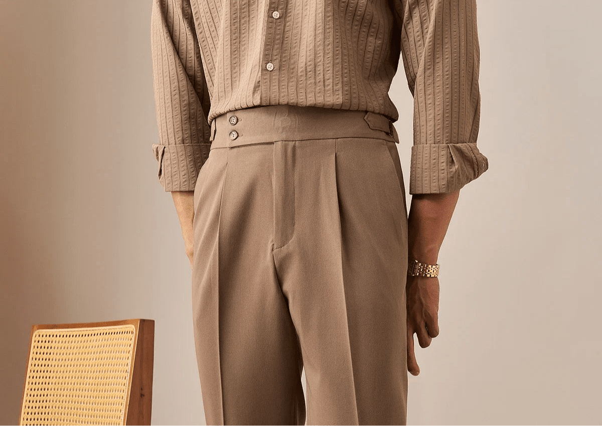 Paris high waist straight fit pants - Antonios