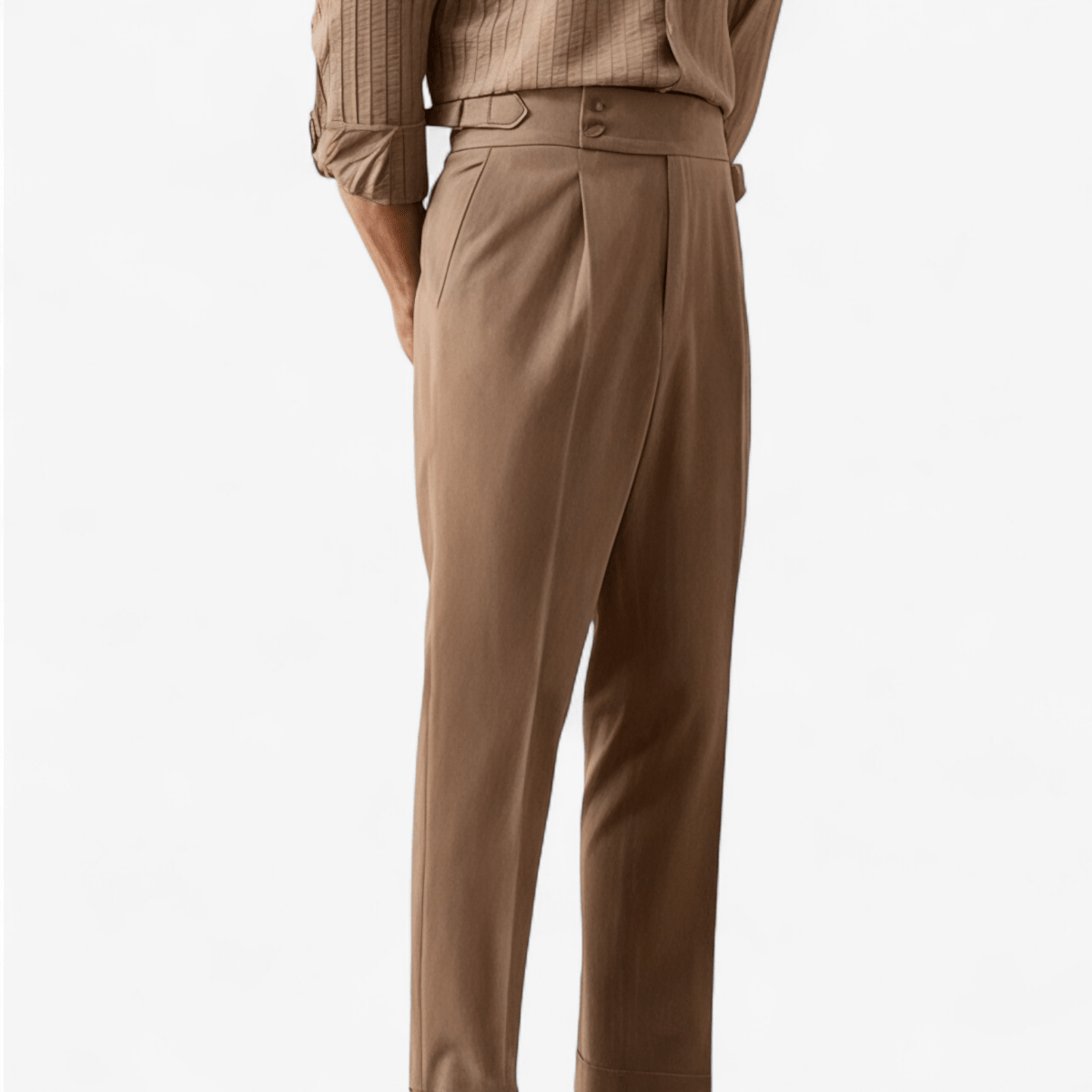 Paris high waist straight fit pants - Antonios