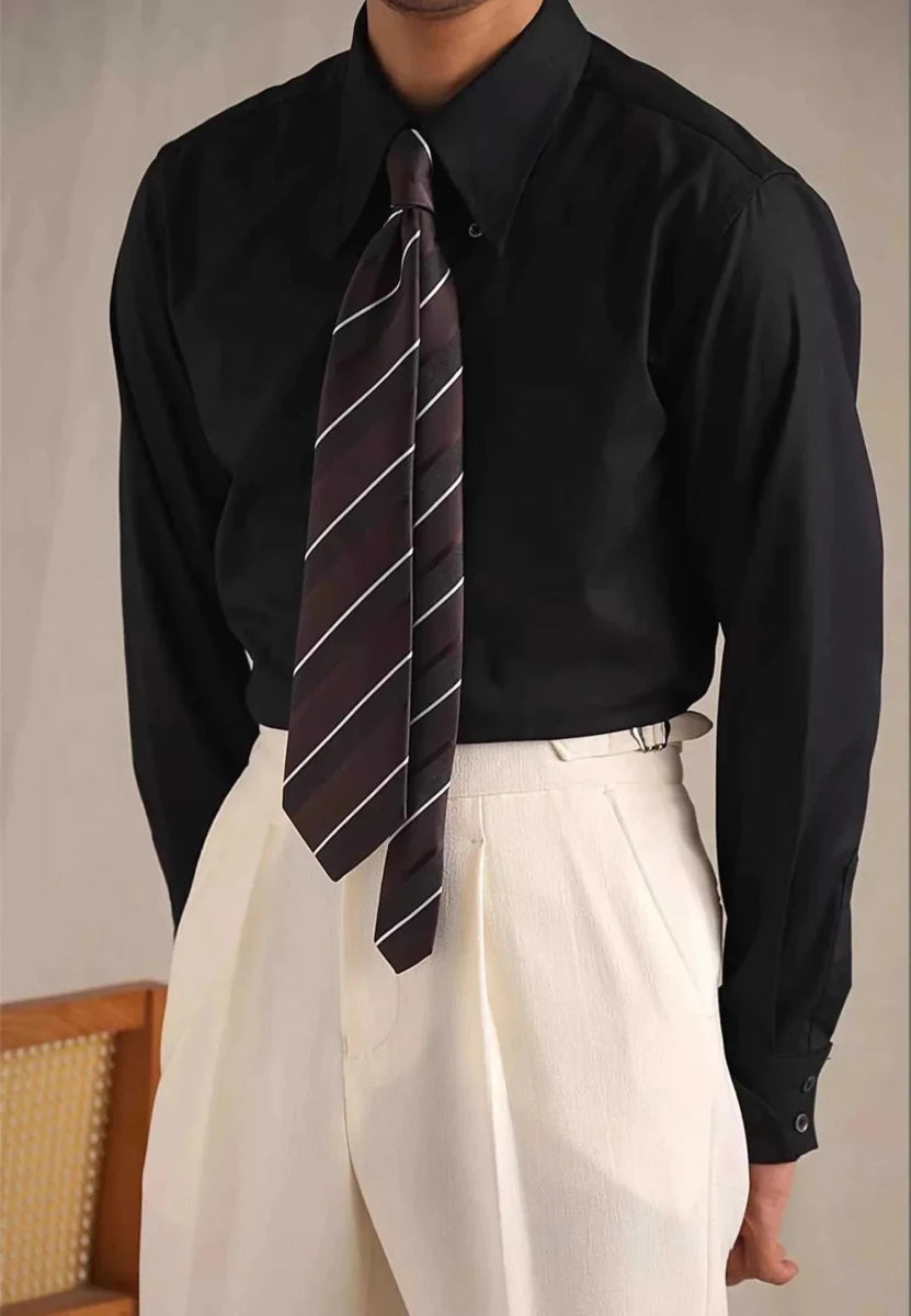 Party tuxedo long sleeve shirt - Antonios