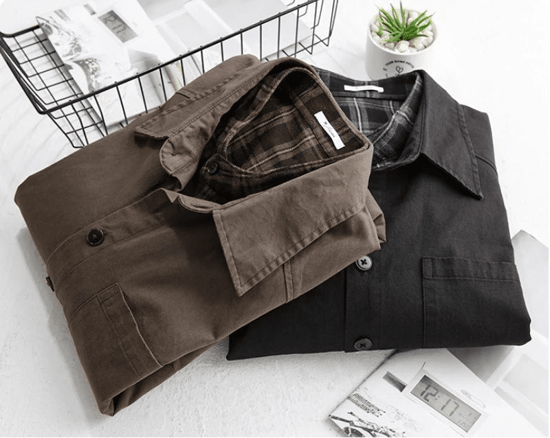 Paulo retro plaid - lined shirt - Antonios