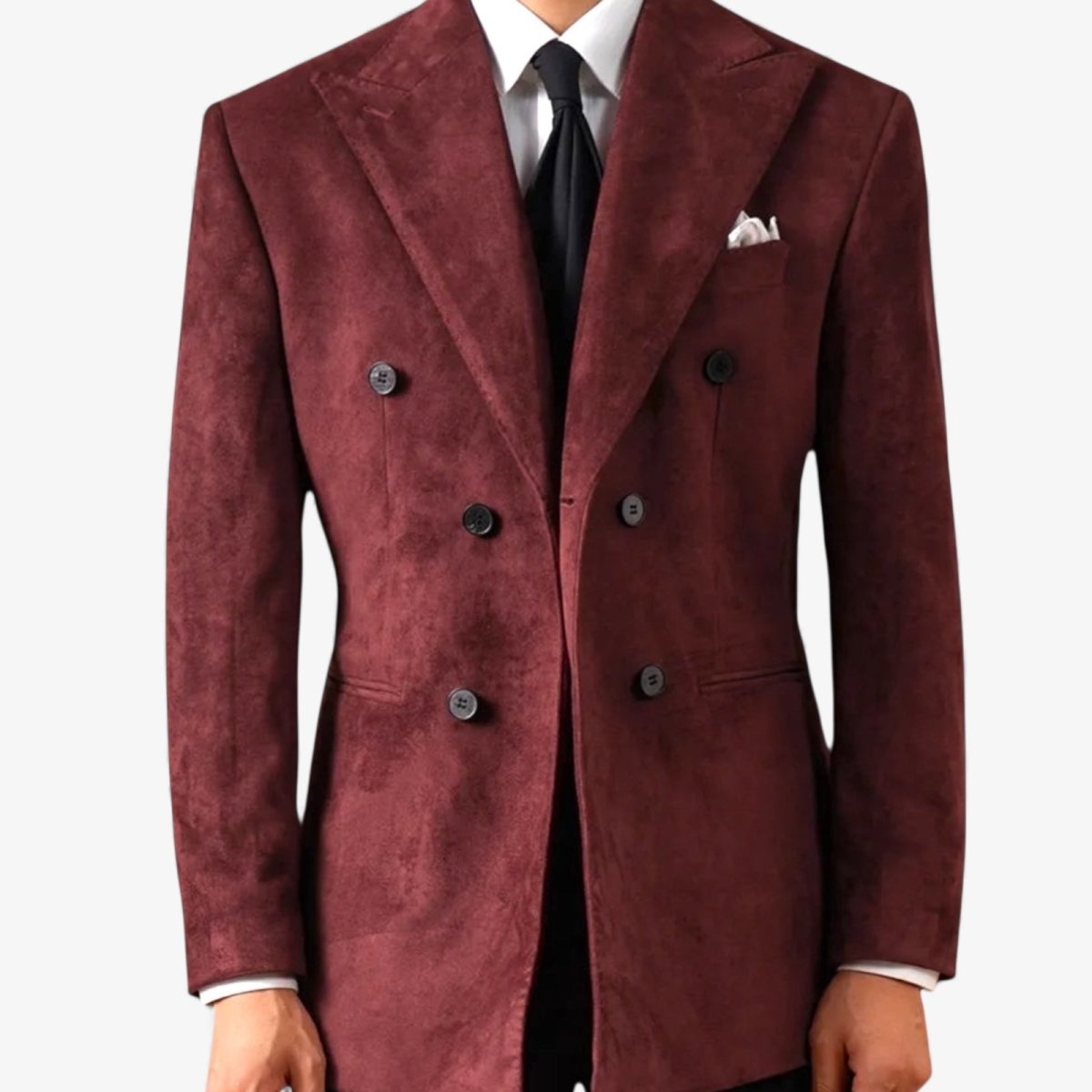 Peak - lapel suede blazer - Antonios