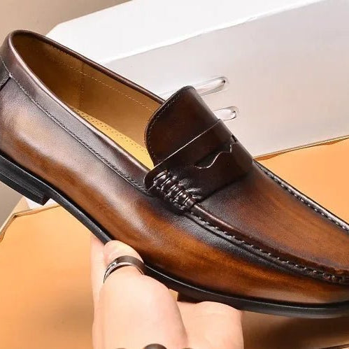 Penny luxury genuine leather loafers - Antonios