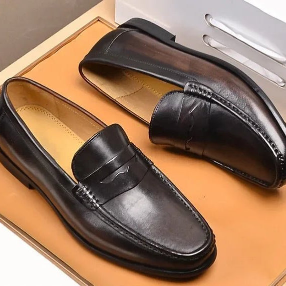 Penny luxury genuine leather loafers - Antonios