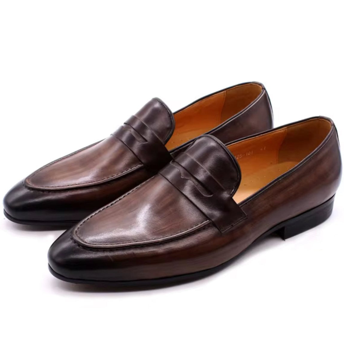 Penny wedding genuine leather elegant loafers - Antonios