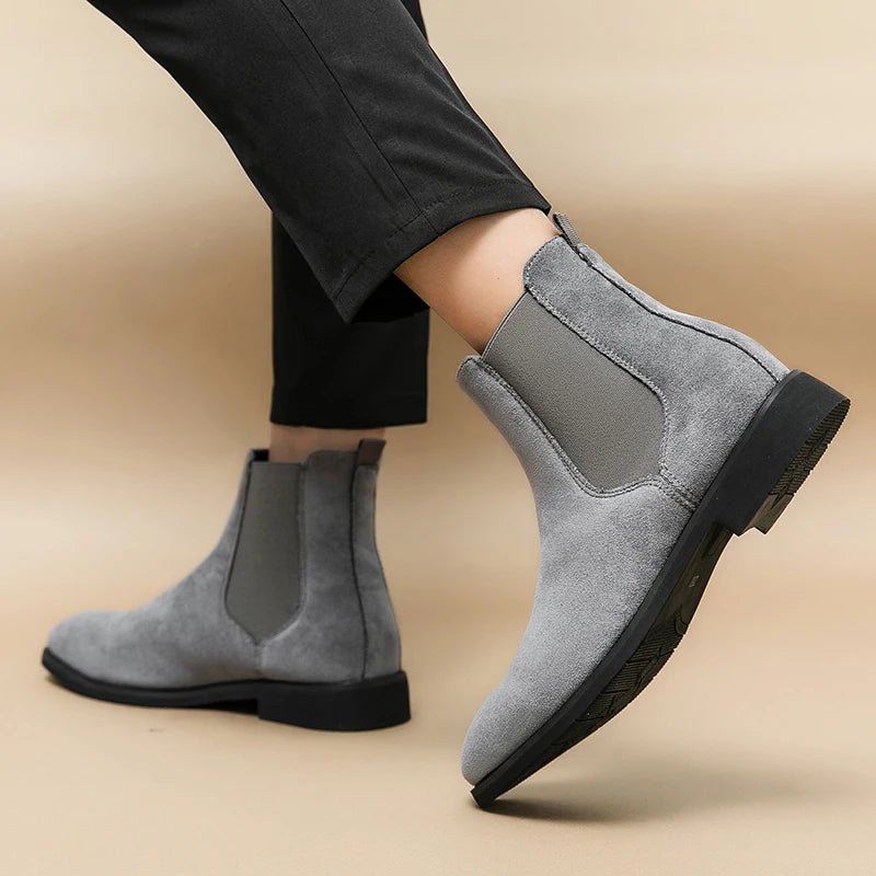 Pointed luxury suede ankle boots - Antonios