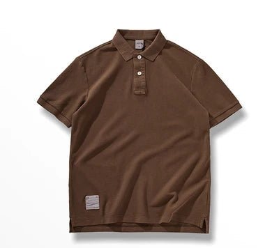 Polo cotton washed t-shirt - Antonios