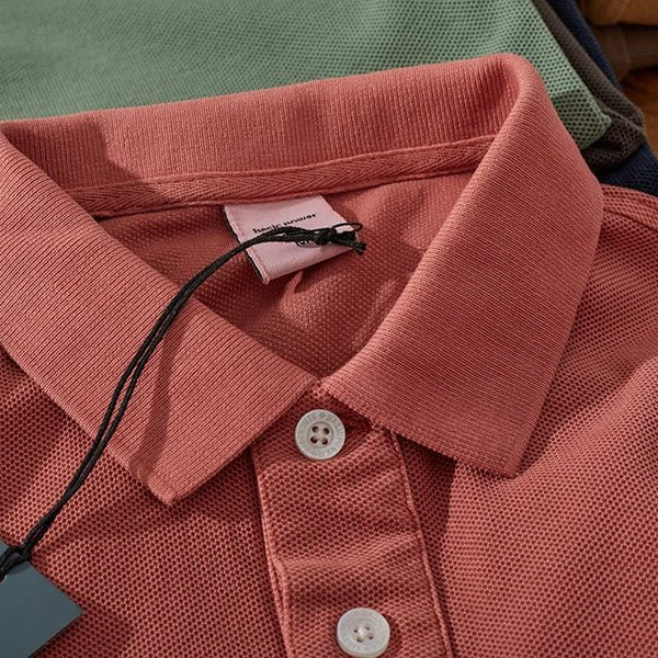 Polo cotton washed t-shirt - Antonios