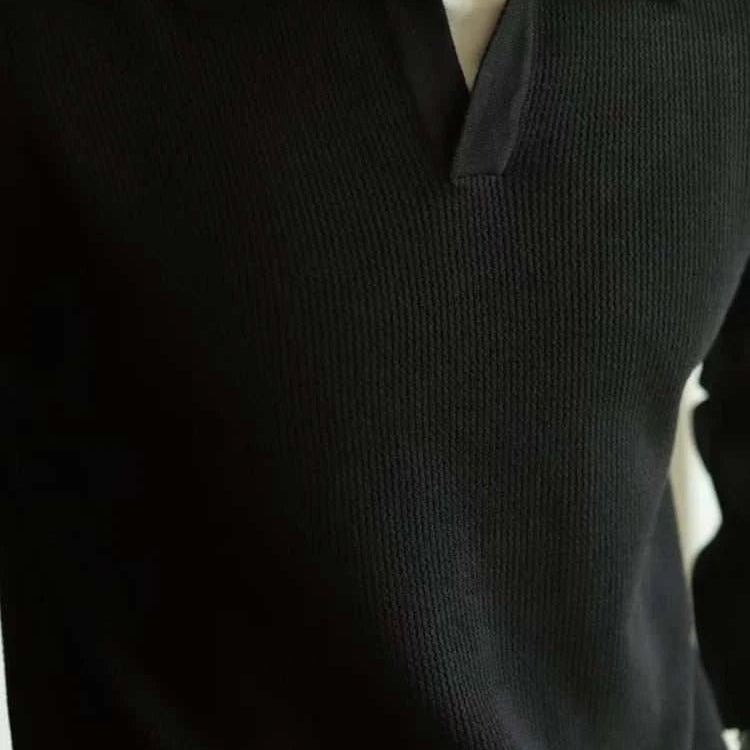 Polo turn - down collar sweater - Antonios