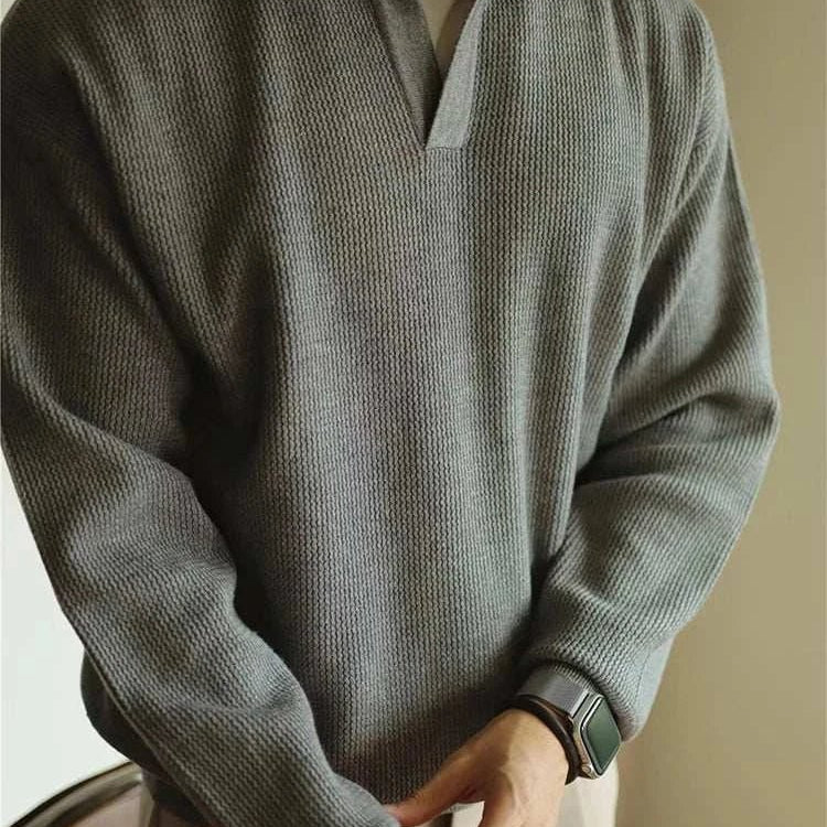 Polo turn - down collar sweater - Antonios