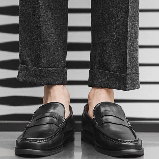 PU Leather slip on casual loafers - Antonios