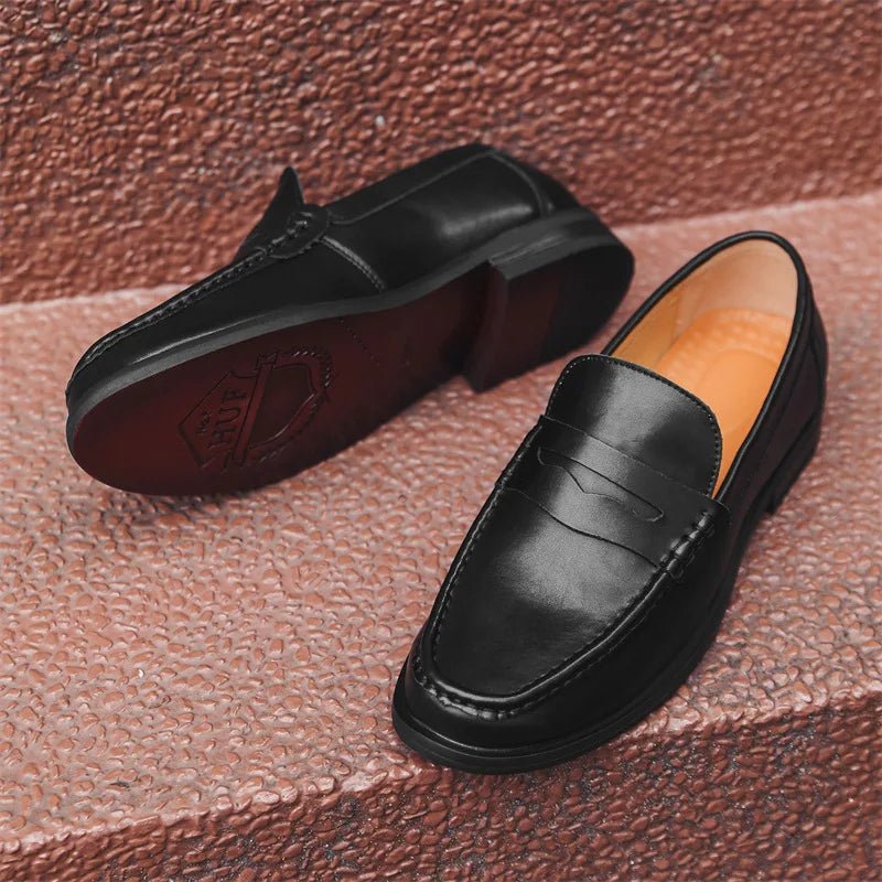 PU Leather slip on casual loafers - Antonios