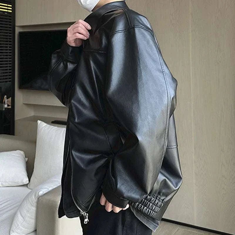 PU leather vintage jacket - Antonios