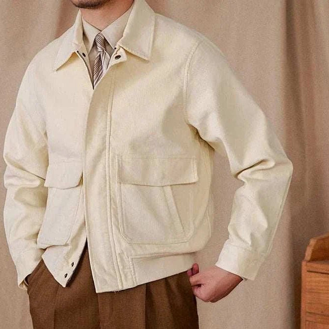 Pure cotton bomber jacket - Antonios