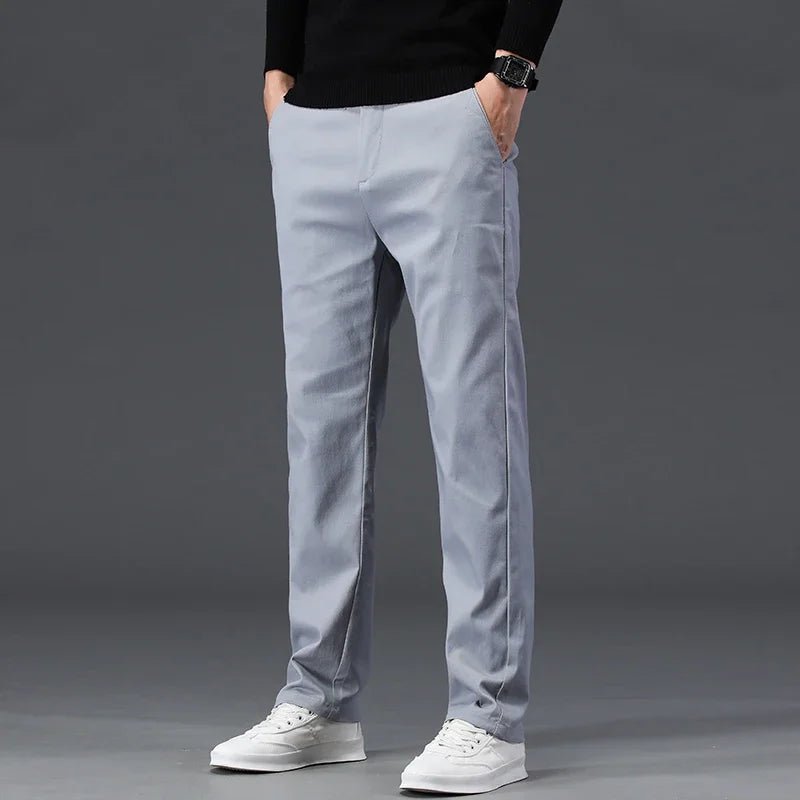 Pure cotton casual chinos - Antonios