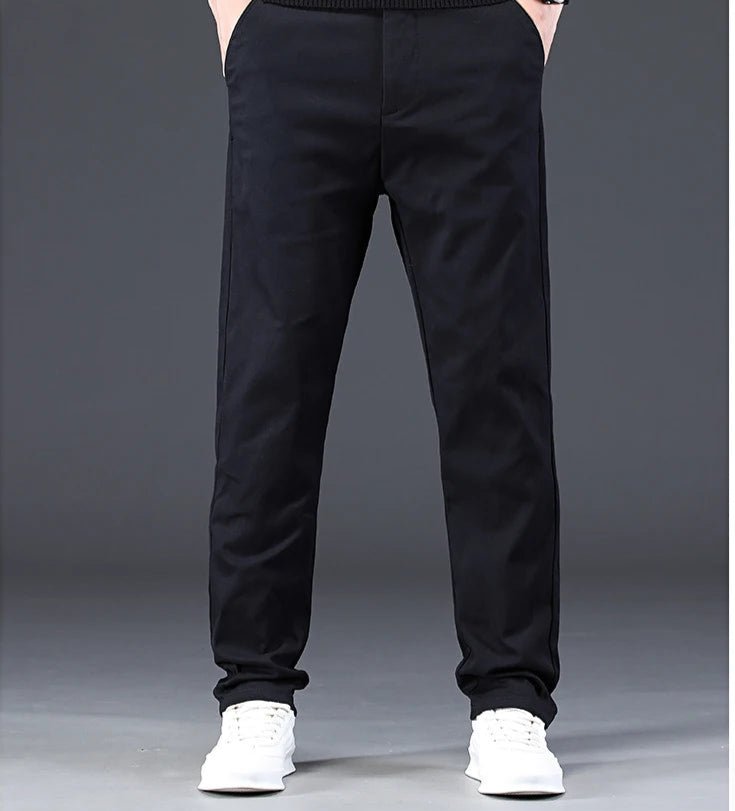 Pure cotton casual chinos - Antonios