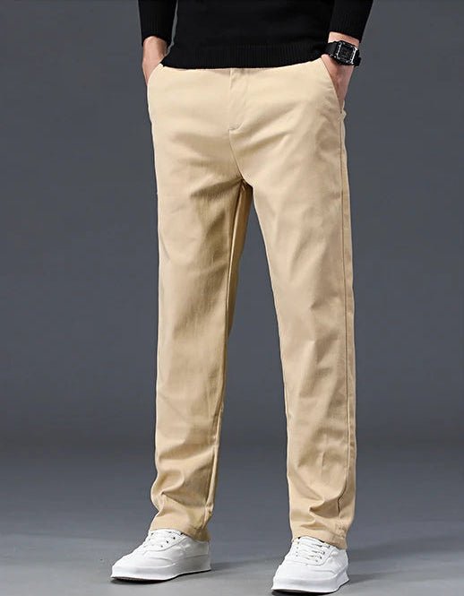 Pure cotton casual chinos - Antonios