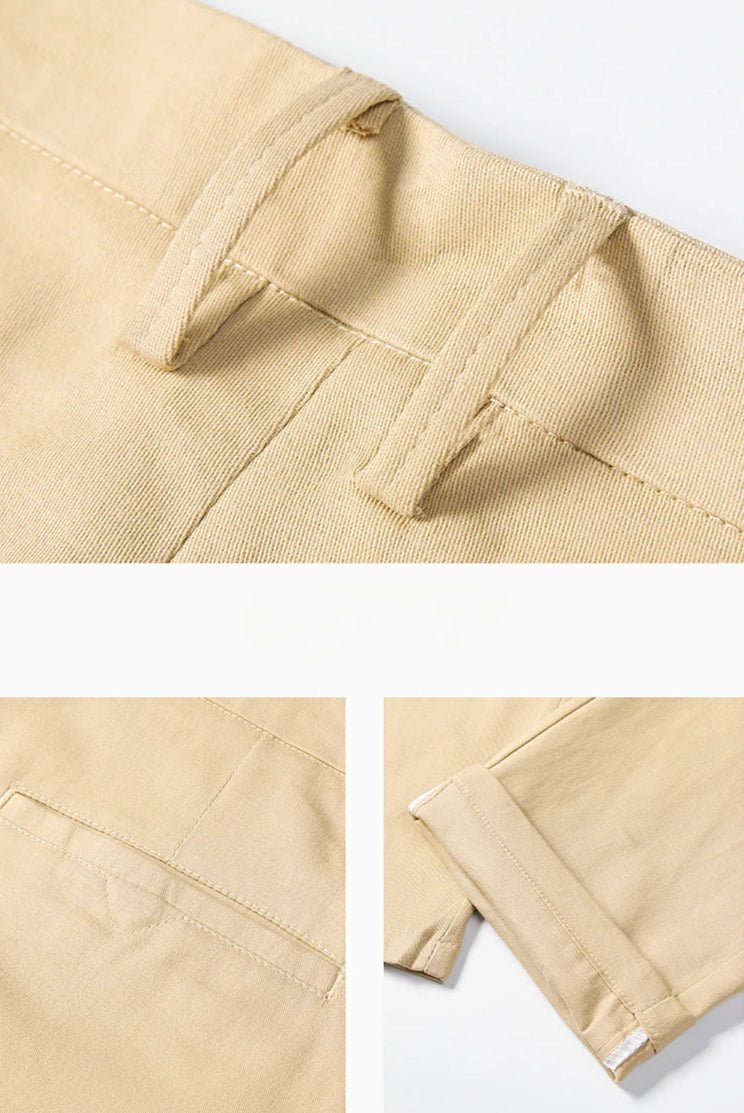 Pure cotton casual chinos - Antonios