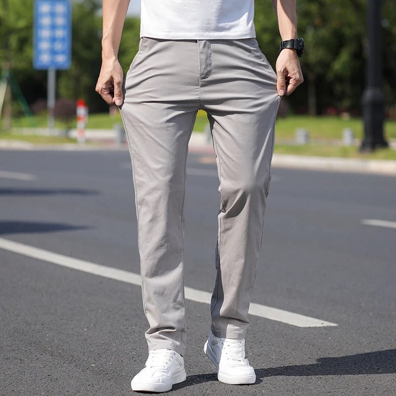 Pure cotton casual chinos - Antonios