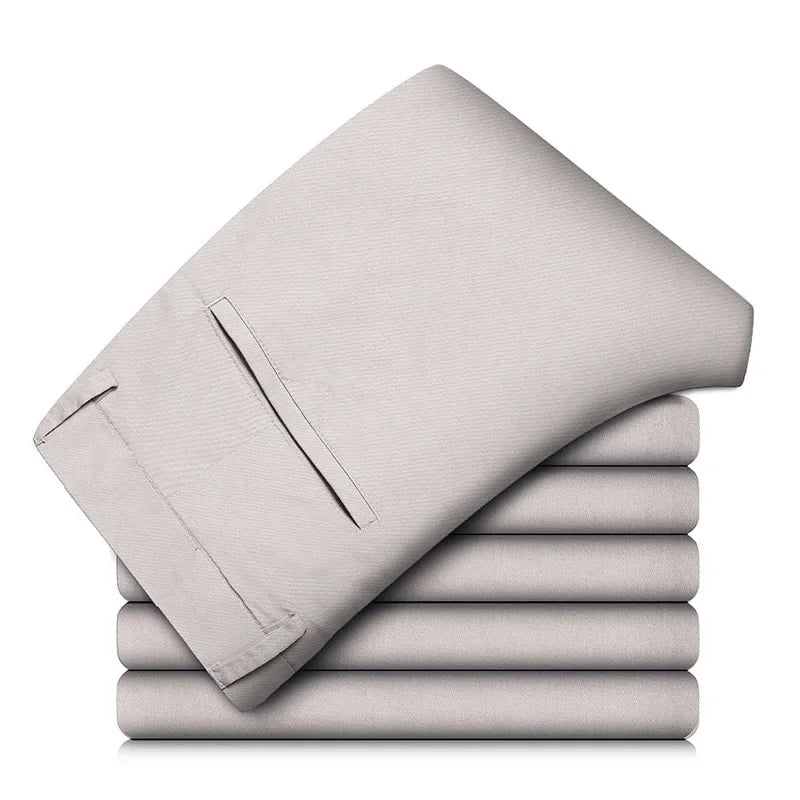 Pure cotton casual chinos - Antonios