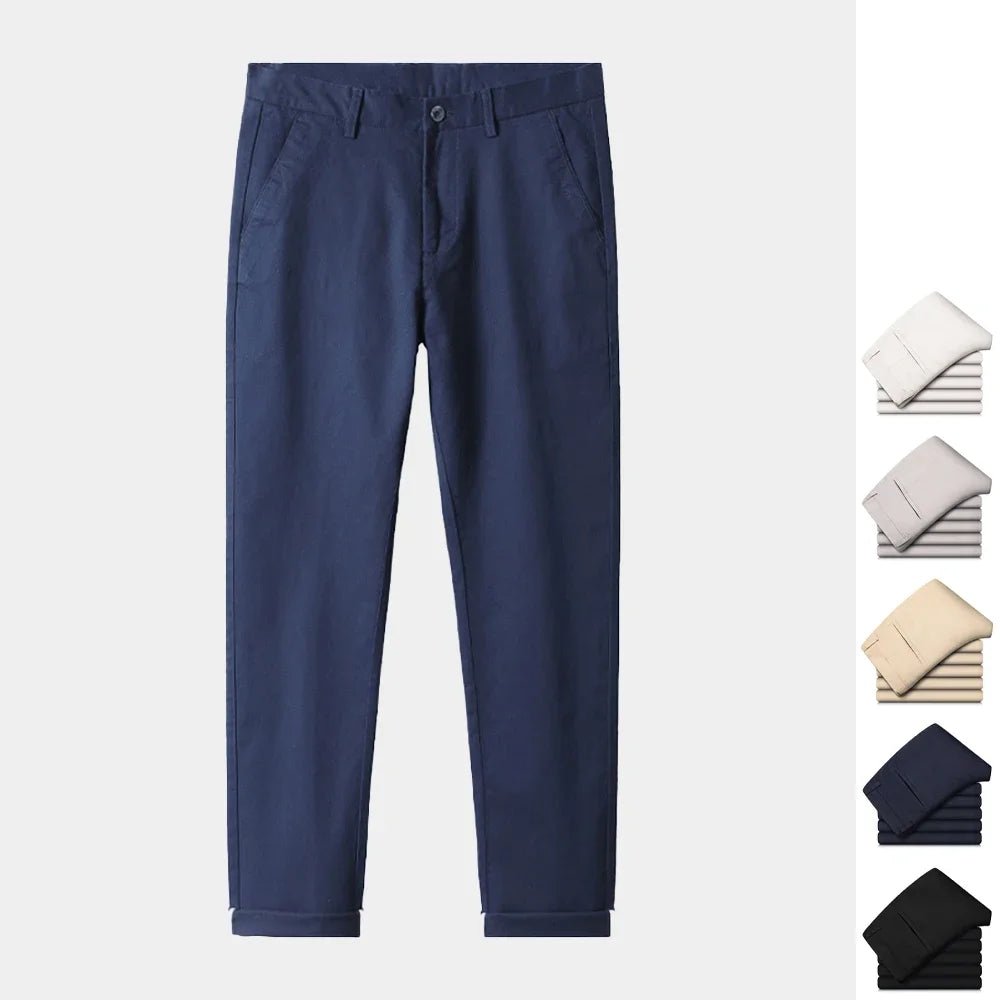 Pure cotton casual chinos - Antonios