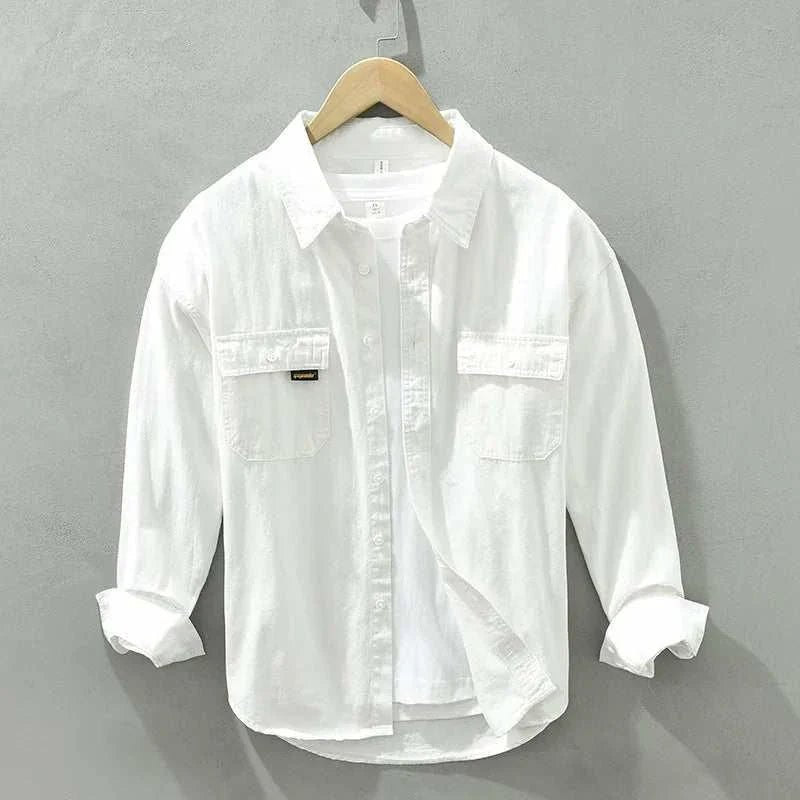 Pure cotton casual spring shirt - Antonios