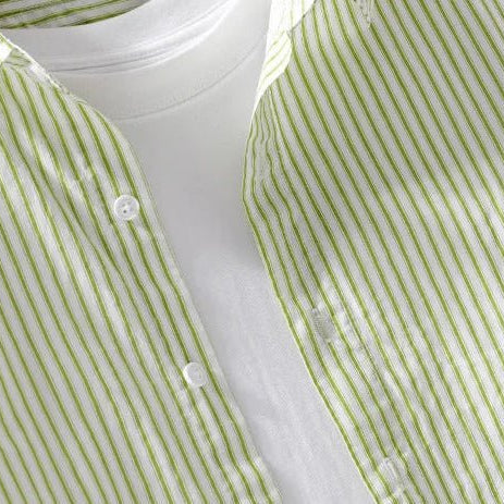 Pure cotton classic shirt with stripes - Antonios