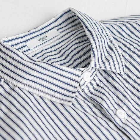 Pure cotton classic shirt with stripes - Antonios