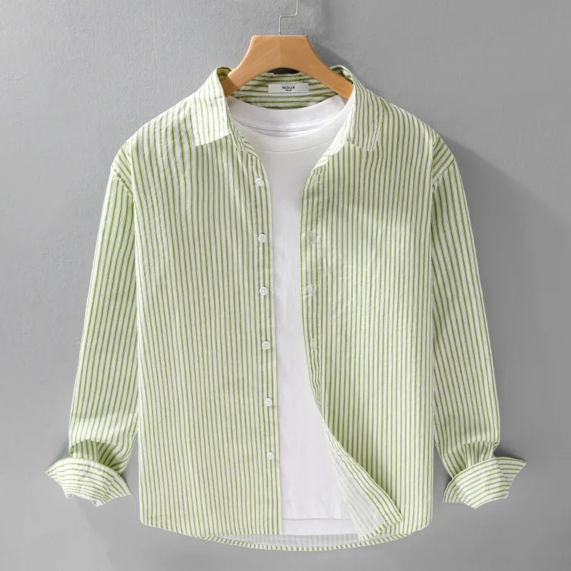 Pure cotton classic shirt with stripes - Antonios