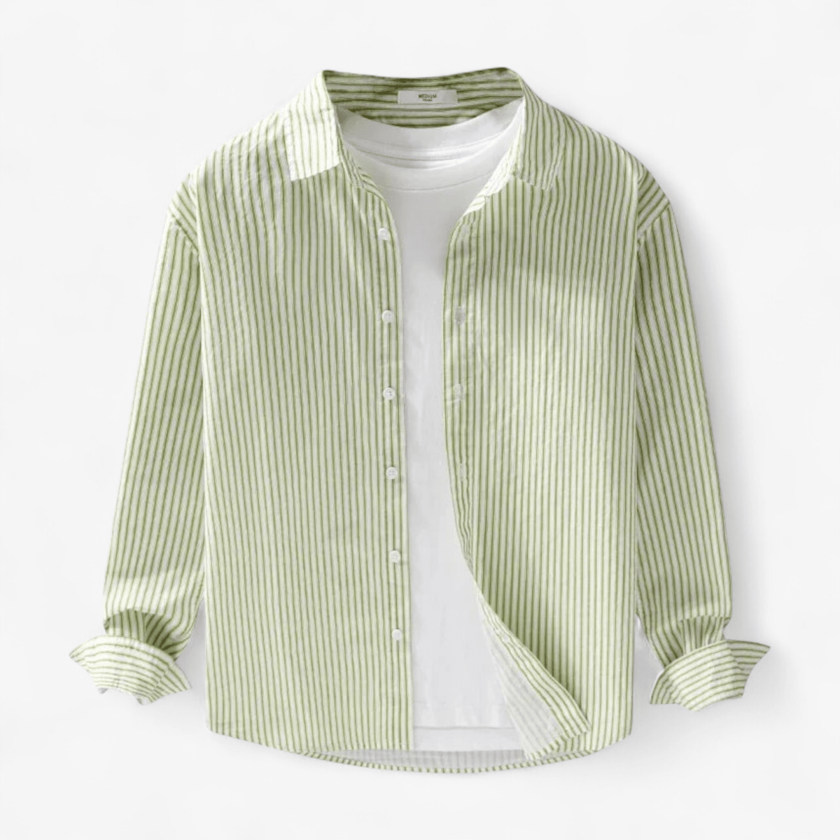 Pure cotton classic shirt with stripes - Antonios