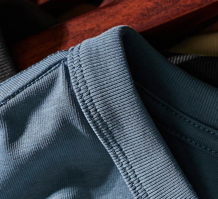 Pure cotton round collar summer t-shirt - Antonios