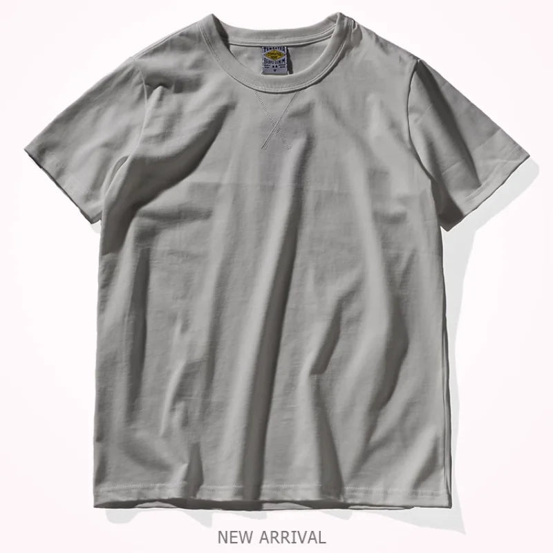 Pure cotton round collar summer t-shirt - Antonios