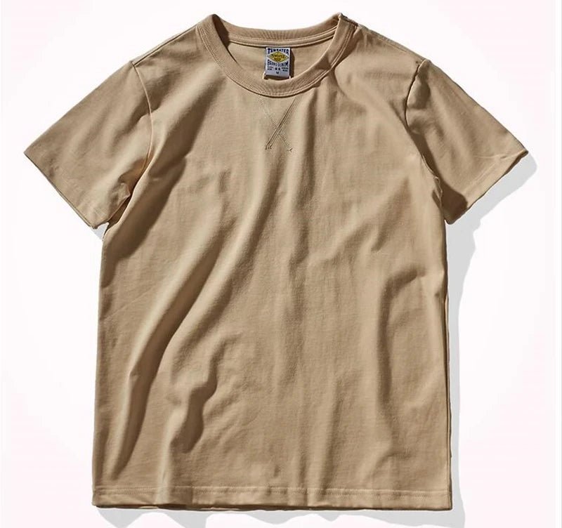 Pure cotton round collar summer t-shirt - Antonios