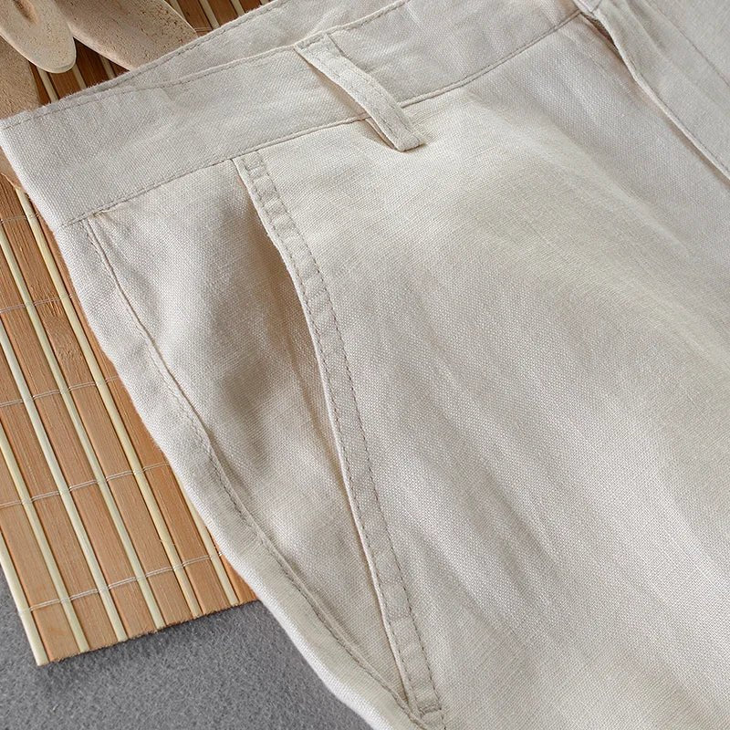 Pure Linen casual pants - Antonios