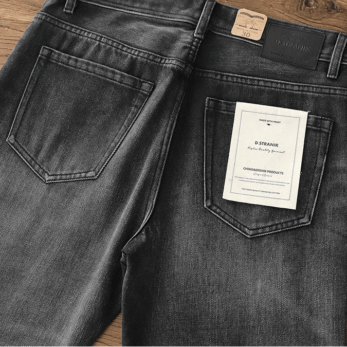 Retro 80s washed denim jeans - Antonios