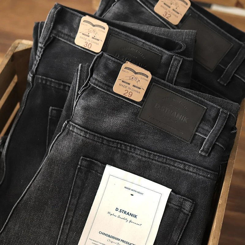Retro 80s washed denim jeans - Antonios