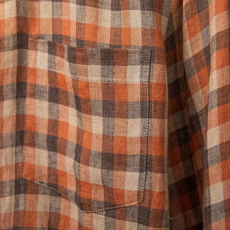 Retro american plaid long sleeve shirt - Antonios