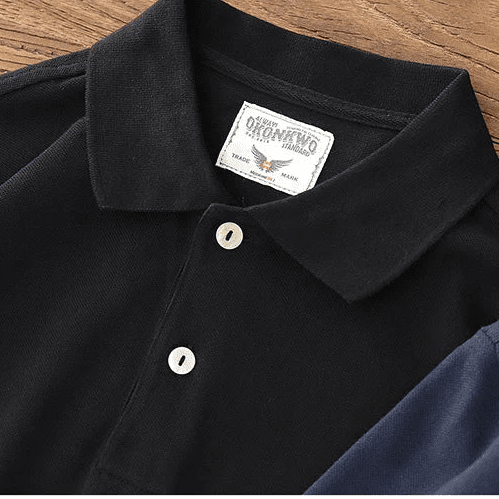 Retro autumn casual t-shirt polo - Antonios