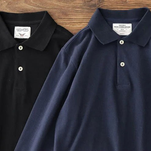 Retro autumn casual t-shirt polo - Antonios