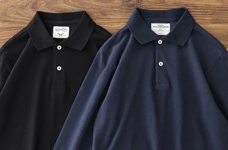 Retro autumn casual t-shirt polo - Antonios