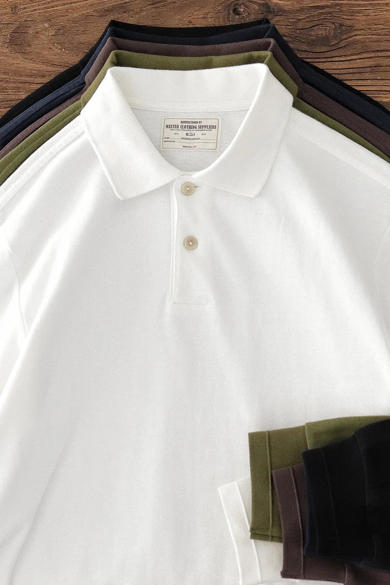 Retro autumn casual t-shirt polo - Antonios