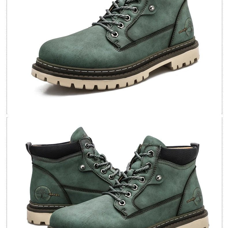 Retro comfortable winter boots with fur - Antonios